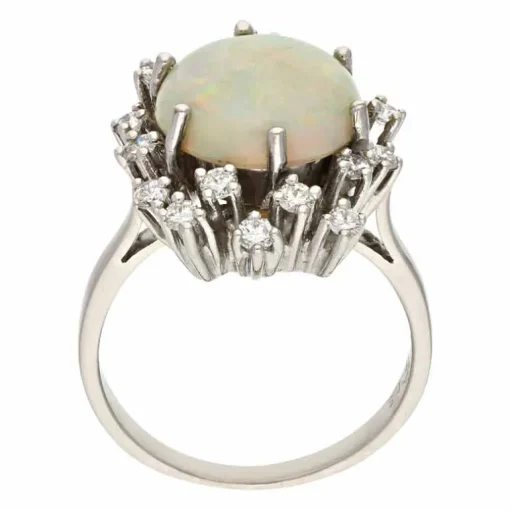 Opal-Ring Weißgold