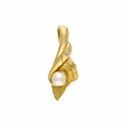 Perl-Anhänger Gelbgold