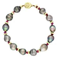 Perl-Armband Gelbgold