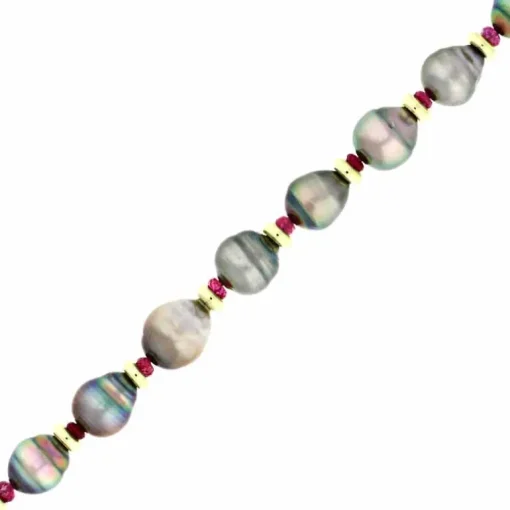 Perl-Armband Gelbgold