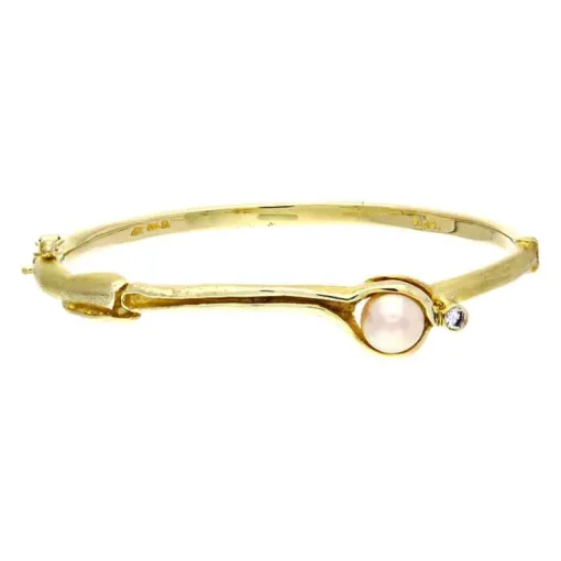 Perl-Armband Gelbgold