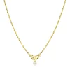 Perl-Collier Gelbgold