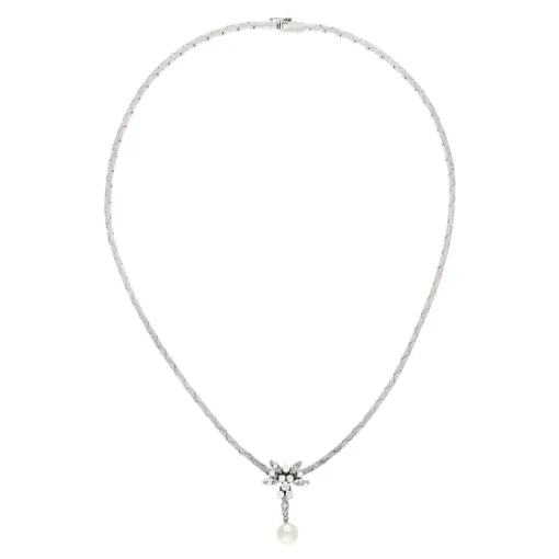 Perl-Collier Weißgold