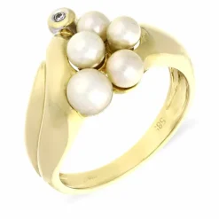 Perlen-Ring Bicolor