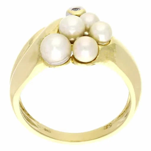 Perlen-Ring Bicolor