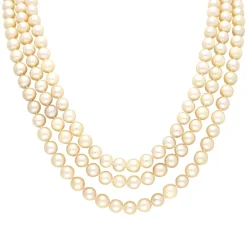 Perlkette Gelbgold