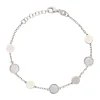 Perlmutt-Armband Silber rhodiniert