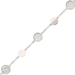 Perlmutt-Armband Silber rhodiniert