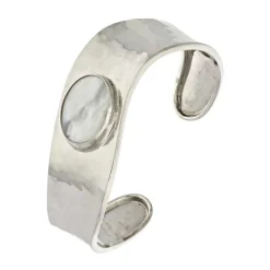 Perlmutt-Armspange Silber