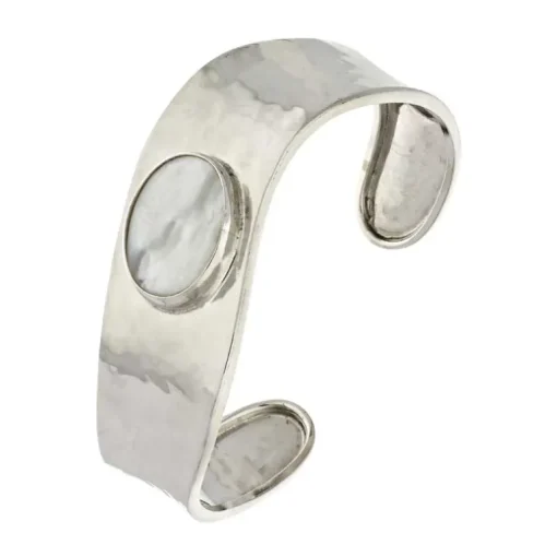 Perlmutt-Armspange Silber
