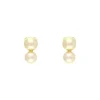 Perl-Ohrclips Gelbgold