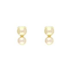 Perl-Ohrclips Gelbgold