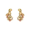 Perl-Ohrclips Gelbgold
