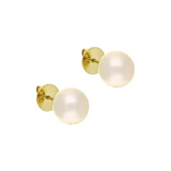 Perl-Ohrstecker Gelbgold