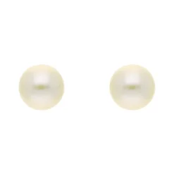 Perl-Ohrstecker Gelbgold
