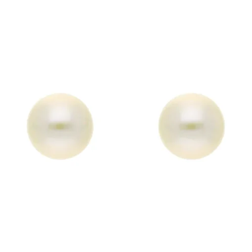 Perl-Ohrstecker Gelbgold