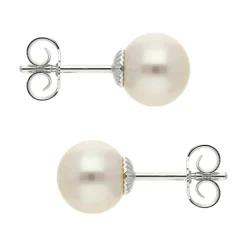 Perl-Ohrstecker Silber
