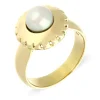 Perl-Ring Gelbgold