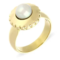 Perl-Ring Gelbgold