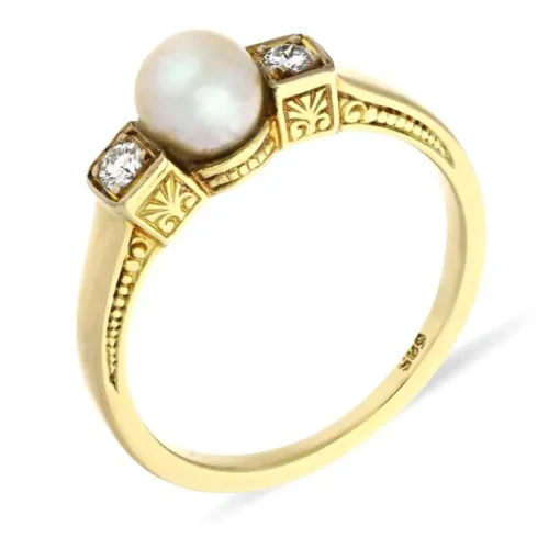 Perl-Ring Gelbgold