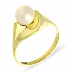 Perl-Ring Gelbgold