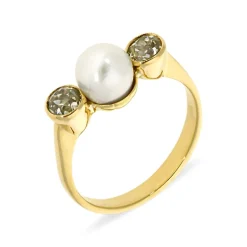Perl-Ring Gelbgold