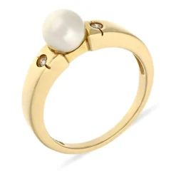 Perl-Ring Gelbgold