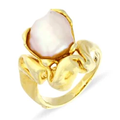 Perl-Ring Gelbgold