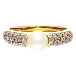 Perl-Ring Gelbgold