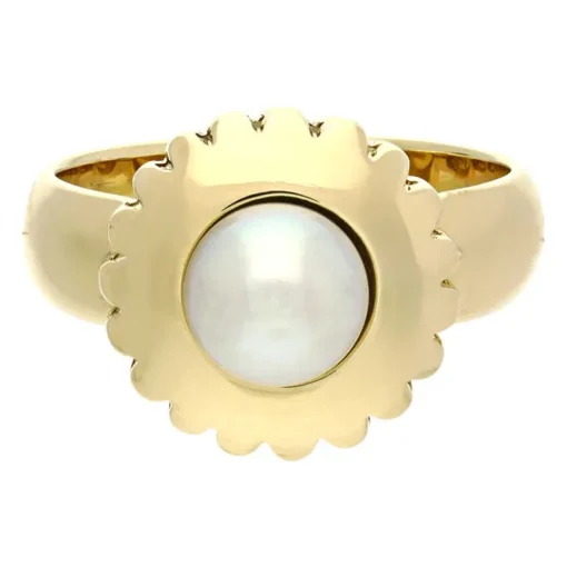 Perl-Ring Gelbgold