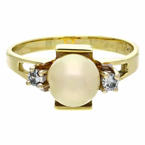 Perl-Ring Gelbgold
