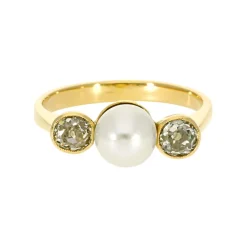 Perl-Ring Gelbgold