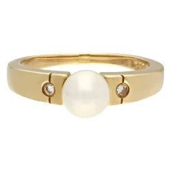 Perl-Ring Gelbgold