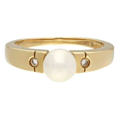 Perl-Ring Gelbgold