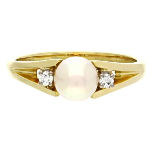 Perl-Ring Gelbgold
