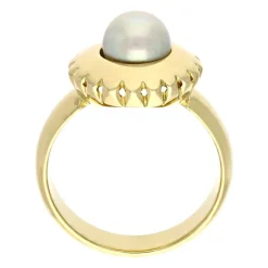 Perl-Ring Gelbgold