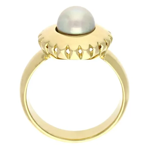 Perl-Ring Gelbgold