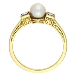 Perl-Ring Gelbgold