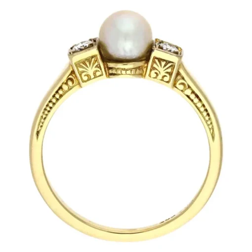 Perl-Ring Gelbgold