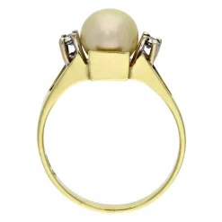Perl-Ring Gelbgold
