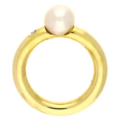Perl-Ring Gelbgold
