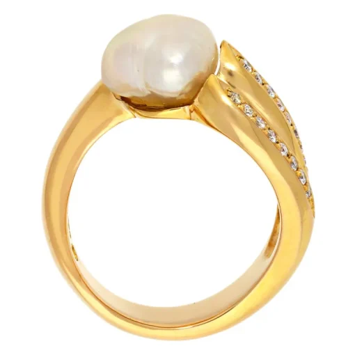 Perlring Gelbgold