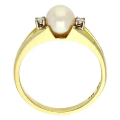 Perl-Ring Gelbgold