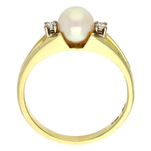 Perl-Ring Gelbgold