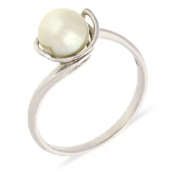 Perl-Ring Weißgold