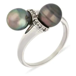 Perl-Ring Weißgold