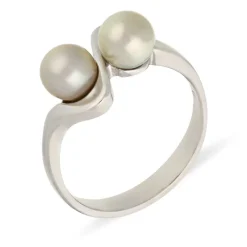 Perl-Ring Weißgold