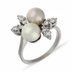 Perl-Ring Weißgold