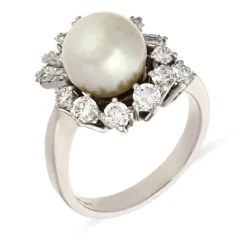 Perl-Ring Weißgold