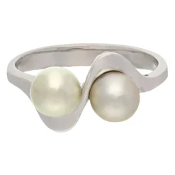 Perl-Ring Weißgold